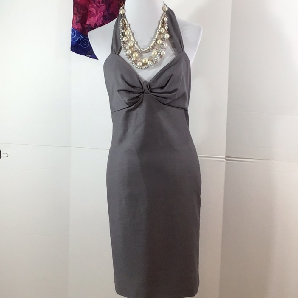 Rene Ruiz gray halter sundress